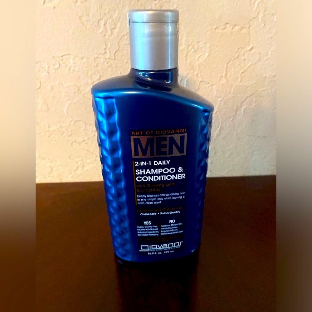 Art of Giovanni 2-in-1 Daily Shampoo & Conditioner Ginseng & Eucaliptos 16.9 oz